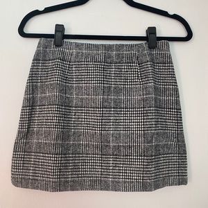 NWT plaid mini skirt small